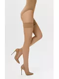 Чулки с матовой сеточкой minimi rete caramello, , S/M, MINIMI, - 1