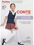 Колготки детские из микрофибры с имитацией гольфинов lolita bianco, , 104-110, CONTE ELEGANT, - 1