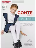 Детские нарядные колготки velour 60 bianco, , 116-122, CONTE ELEGANT, - 1