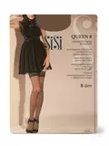 Чулки женские sisi queen 8 aut. nero, , 2, SISI, - 1