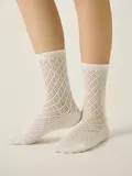 Носки женские (ажурные) conte classic 787 молочный, , 36-38 (23-25), CONTE ELEGANT, - 1