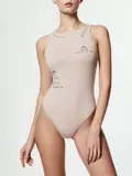 Боди женское с тату-рисунками conte tattoo style lbm 1484 natural, , 170-98/M, CONTE ELEGANT, - 1