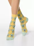 Носки средней длины spongebob брестские 4203 желтый, , 40-43 (27-29), БРЕСТСКИЕ, - 1