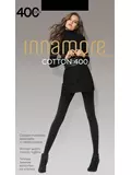 Колготки innamore cotton 400 nero, , 3, INNAMORE, - 1