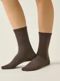 Удлинённые женские носки conte classic 751 шоколадный, , 36-38 (23-25), CONTE ELEGANT, - 1