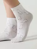 Носки с рисунком «белые мишки» fantasy 936 mix, , 36-39 (23-25), CONTE ELEGANT, - 1