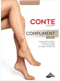 Колготки с имитацией тату «сердечки» fantasy compliment bronz, , 5, CONTE ELEGANT, - 1