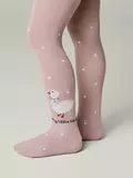Колготки с рисунком «уточка» tip-top 713 пепельно-розовый, , 80-86 (14), CONTE-KIDS, - 1