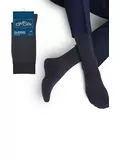 Мужские классические носки omsa classic 204 grigio scuro, , 39-41 (25-27), OMSA, - 1