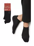 Мужские укороченные носки из хлопка omsa active 113 nero, , 42-44 (27-29), OMSA, - 1