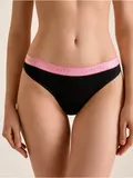 Трусы «бикини» из хлопка print dots lb 2545 black-pink, , 94/S, CONTE ELEGANT, - 1