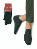 Мужские укороченные носки из хлопка omsa active 113 verde foresta, , 36-38 (23-25), OMSA, - 1