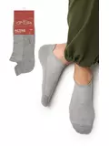 Мужские укороченные носки из хлопка omsa active 113 grigio melange, , 36-38 (23-25), OMSA, - 1