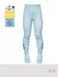 Детские колготки с рисунком (кот и зайчик) omsa kids 11p62 blu chiaro, , 92-98/13-14, OMSA, - 1