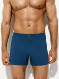 Трусы мужские шорты-боксеры из 100% хлопка omsa omb 1243 jeans, , 46 (M), OMSA, - 1