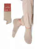 Укороченные мужские носки omsa active 124 beige, , 39-41 (25-27), OMSA, - 1