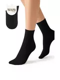 Носки женские однотонные minimi mini cotone 1202 nero, , 36-38 (23-25), MINIMI, - 1