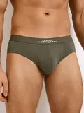 Мужские трусы слипы с открытой резинкой omsa omb 1224-1 militari, , 50 (XL), OMSA, - 1
