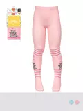 Детские колготки с рисунком (кот и зайчик) omsa kids 11p62 rosa chiaro, , 104-110/14-15, OMSA, - 1