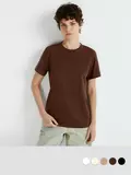 Футболка женская приталенного силуэта omsa omt_d1203 cappuccino, , 44 (S), OMSA, - 1