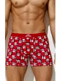 Трусы мужские боксеры omsa omu 1234-24b new year rosso/multicolor, , 52 (2XL), OMSA, - 1