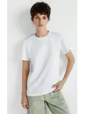Футболка женская приталенного силуэта omsa omt_d1203 bianco, , 50 (XL), OMSA, - 1