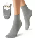 Носки женские minimi mini cotone 1202 grigio melange, , 36-38 (23-25), MINIMI, - 1