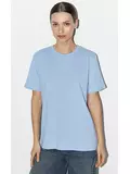 Футболка женская прямая omsa cotton omt_d1202 celeste, , 52 (2XL), OMSA, - 1