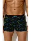 Трусы мужские боксеры omsa omu 1234-24b style nero/multicolor, , 54 (3XL), OMSA, - 1