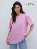 Женская футболка oversize из 100% хлопка omsa omt_d1301 rosa, , 48 (L), OMSA, - 1