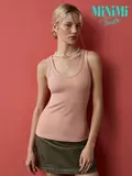 Майка женская на широких бретелях из кашкорсе minimi 1321_01ce rosa antico, , 46 (M), MINIMI, - 1