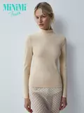Водолазка женская из кашкорсе minimi mi 1711с fresh beige, , 44 (S), MINIMI, - 1