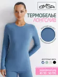 Лонгслив женский "термо" с длинным рукавом omsa omd 1612t pv jeans, , 50 (XL), OMSA, - 1