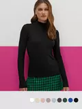 Водолазка женская из кашкорсе minimi 1711с fresh nero, , 44 (S), MINIMI, - 1