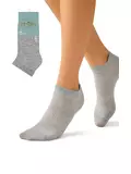 Женские спортивные носки omsa active 151 grigio melange, , 36-38 (23-25), OMSA, - 1