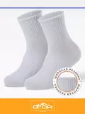 Носки детские с высокой резинкой omsa kids calzino 21s05 bianco/optic, , 35-38 (20-22), OMSA, - 1