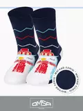 Носки детские с махровой стопой (шарфики) omsa kids calzino 21n61 blu, , 23-26 (14-16), OMSA, - 1
