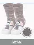 Носки детские с махровой стопой (шарфики) omsa kids calzino 21n61 grigio chiaro, , 23-26 (14-16), OMSA, - 1