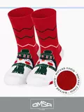 Носки детские с махровой стопой (шарфики) omsa kids calzino 21n61 rosso, , 23-26 (14-16), OMSA, - 1