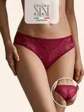 Трусы женские «слипы» из мягкой сетки sisi 2212b glamour slip bordo, , 44 (S), SISI, - 1