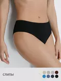 Женские трусы-слипы из микрофибры omsa oms221 slip nero, , 46 (3/M), OMSA, - 1