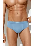 Трусы мужские «слипы» бесшовные omsa omu 2121s stripes vi blu сhiaro, , 54 (3XL), OMSA, - 1