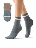 Женские высокие зимние носки с шерстью omsa comfort 355 grigio, , 36-39, OMSA, - 1