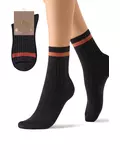 Женские высокие зимние носки с шерстью omsa comfort 355 nero, , 36-39, OMSA, - 1
