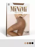 Корректирующие колготки с push-up minimi body form 40 mineral, , 4, MINIMI, - 1