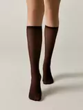 Гольфы женские conte tulle (2 пары) chocolate, , 36-39 (23-25), CONTE ELEGANT, - 1