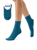 Женские зимние высокие носки в рубчик minimi inverno 3305 acqua, , 35-38 (23-25), OMSA, - 1