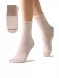 Женские «пушистые» зимние носки omsa comfort 350 rosa antico, , 35-38 (23-25), OMSA, - 1