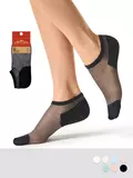 Женские суперукороченные носки omsa eco 251 nero, , 39-41 (25-27), OMSA, - 1