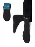 Мужские теплые носки в рубчик omsa comfort 306 grigio scuro, , 45-47 (29-31), OMSA, - 1